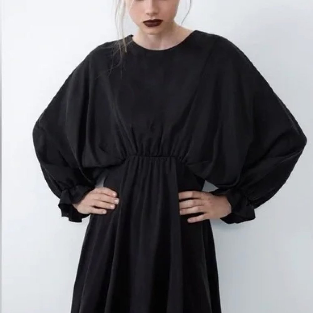 Zara Balloon Sleeve Mini Dress